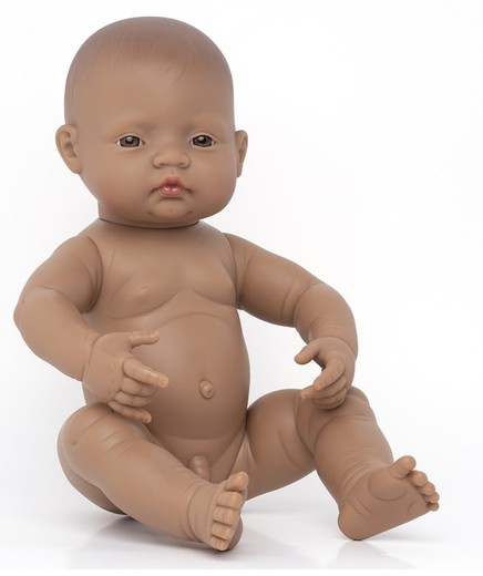 Muñeco recién nacido niño latinoamericano 40 cm.