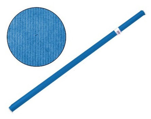 Paper d'embalar blau mitjà, rotllo 25 metres