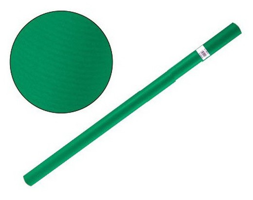 Papel de embalar verde oscuro, rollo 25 metros