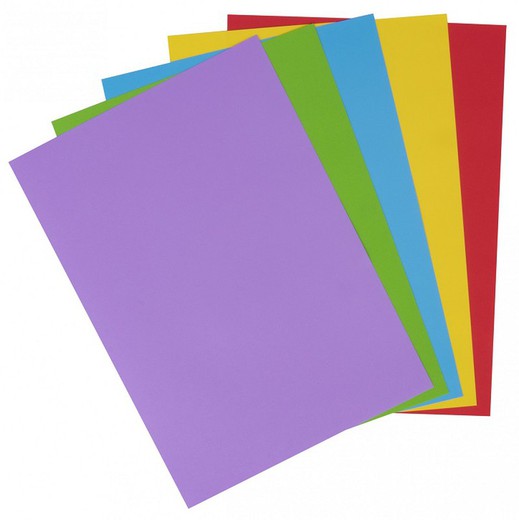 Paper color A4 80 gr 5 colors intensos 500 fulles