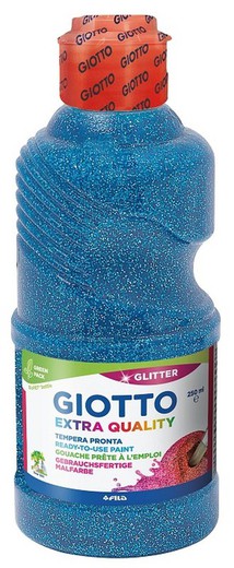 Pintura Glitter GIOTTO Extra Quality Blau Cyan 250 ml