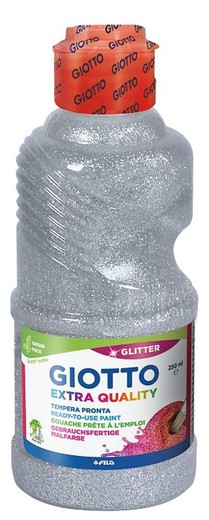Pintura Glitter GIOTTO Extra Quality Plata 250 ml