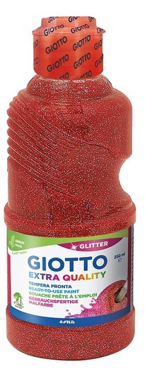 Pintura Glitter GIOTTO Extra Quality Rojo 250 ml