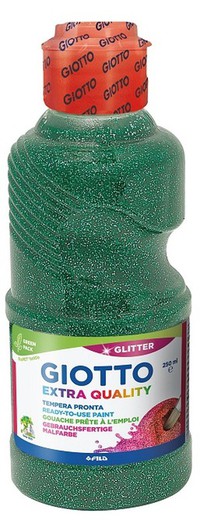 Pintura Glitter GIOTTO Extra Quality Verd 250 ml