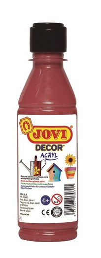 Pintura JOVIDECOR acryl 250 ml. Marrón