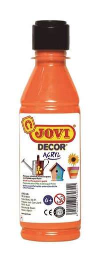 Pintura JOVIDECOR acryl 250 ml. Naranja