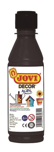 Pintura JOVIDECOR acryl 250 ml. Negro