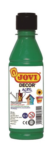 Pintura JOVIDECOR acryl 250 ml. Verd fosc