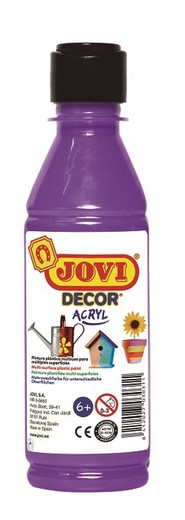 Pintura JOVIDECOR acryl 250 ml. Violeta