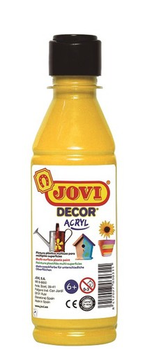 Pintura JOVIDECOR acryl 250 ml. Amarilla