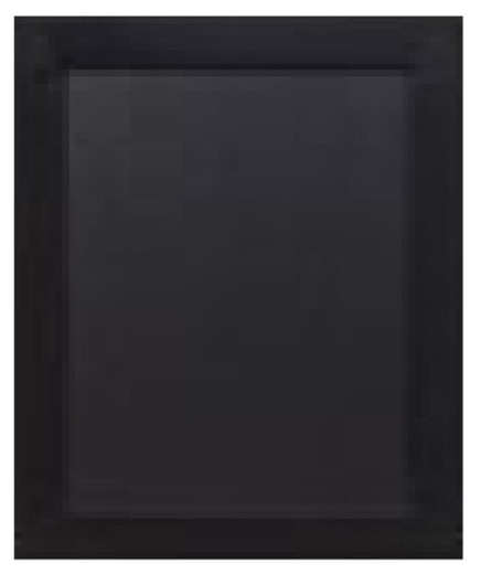 Pizarra negra de pared con marco negro 20x24 cm.