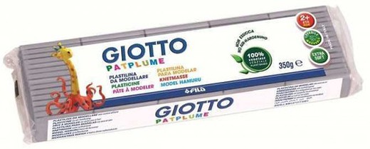 Plastilina GIOTTO PATPLUME 350 gr.Gris