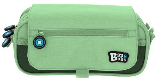 Portatodo triple con solapa BITS&BOBS colores Pastel 3 compartimentos