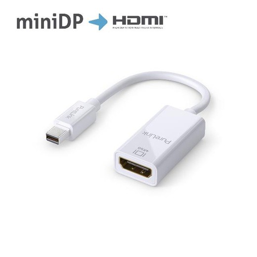 Purelink Adaptador Mini Dp A Hdmi 4K Blanco