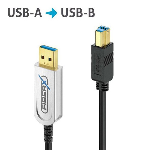 Purelink Cable Fibra 3.1 2.0 Usb-A A Usb-B 2.0 25M
