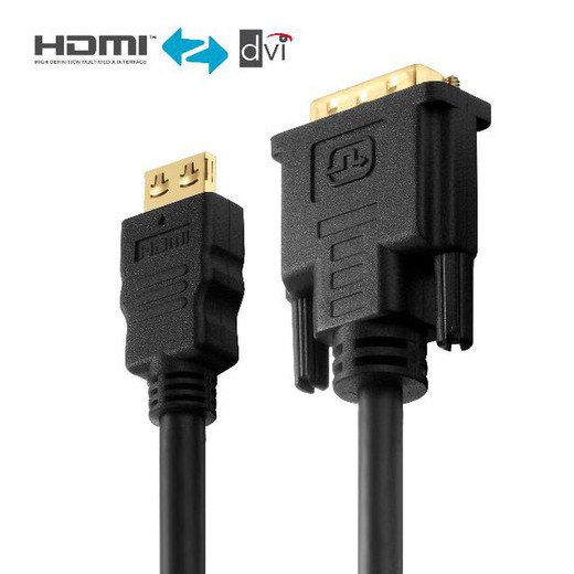 Purelink Cable Hdmi A Dvi Single Link 2K 0.5M