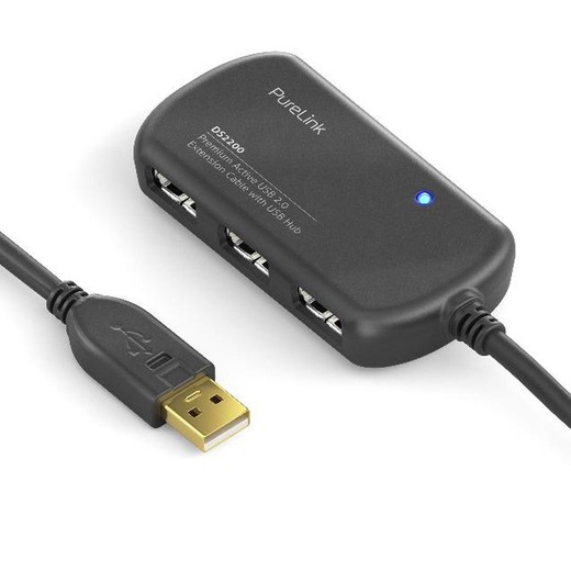 Purelink  Cable Usb 2.0 A Hub Activo Usb 12M