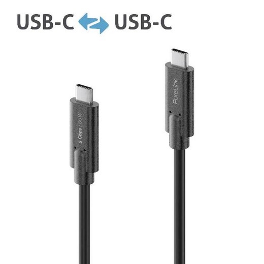 Purelink Cable Usb-C 3.2 E-Marker 60W 0.5M