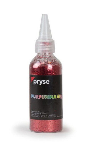 Purpurina con aplicador PRYSE 60 gr, Rojo