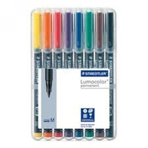 Rotulador perm. 317 (8 colores)  WP8 STAEDTLER