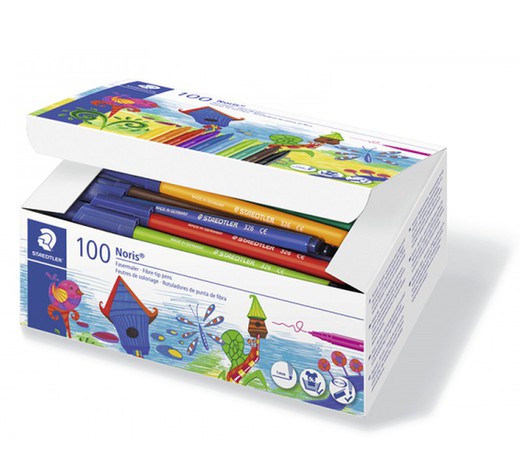 Rotulador STAEDTLER 326 Class Pack NORIS 100 colores