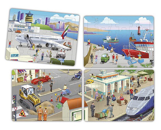 Set puzzles cooperativos - la ciudad (4 und.)