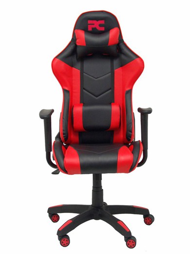 Silla gaming Atalaya similpiel negro y rojo