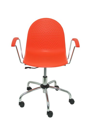 Silla Ves giratoria color naranja