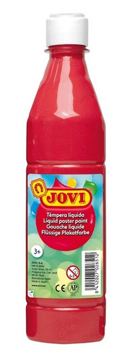 Témpera líquida JOVI 500 ml. Rojo