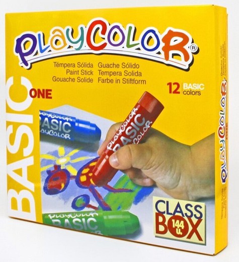 Témpera sòlida PLAYCOLOR BASIC POCKET CLASS BOX 144 und.