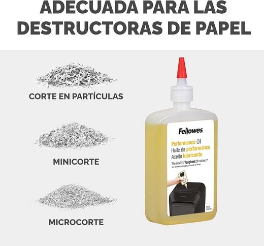 Aceite lubricante para destructoras 355ml