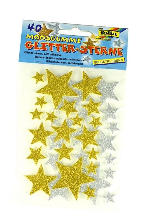 Adhesivos glitter, estrellas oro y plata ¡¡ÚLTIMAS EXISTENCIAS!!