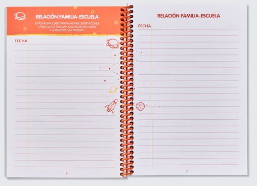 Agenda Cosmos ADDITI Relació Família–Escola espiral (CASTELLÀ)