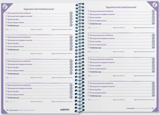 Agenda Planet ADDITIO Setmana Vista (CATALÀ)