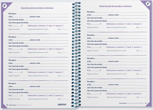 Agenda Planet ADDITIO Setmana Vista (CATALÀ)
