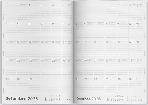 Agenda G mes vista ADDITIO (CATALÁN)