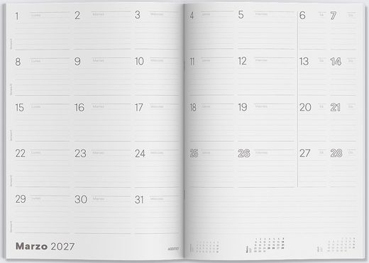 Agenda G mes vista ADDITIO (CASTELLÀ)