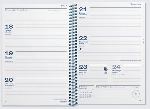 Agenda Meridian ADDITI Setmana vista (CATALÀ)
