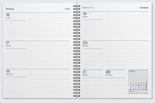 Agenda Universal ADDITIO Setmana Vista (CASTELLÀ)