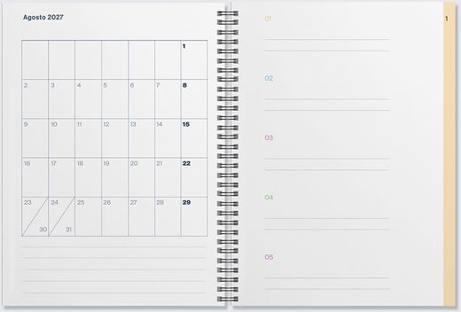 Agenda Universal ADDITIO Setmana Vista (CASTELLÀ)