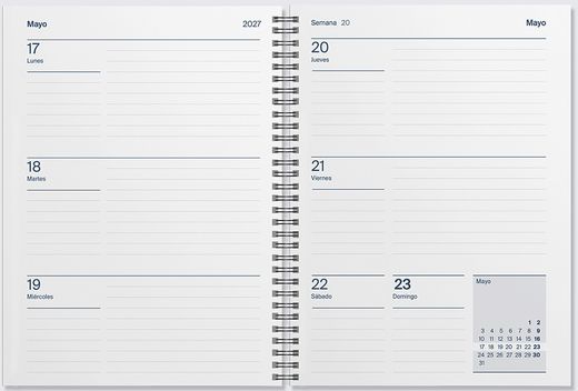 Agenda Universal ADDITIO Setmana Vista (CASTELLÀ)