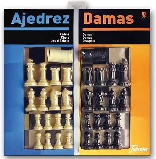 Ajedrez con damas tablero 40 cm.