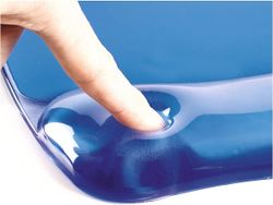 Estoreta amb Reposacanells de Gel Crystal™ Blau