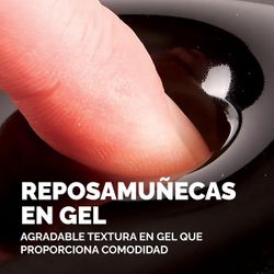 Estoreta amb Reposacanells de Gel Crystal™ Negre