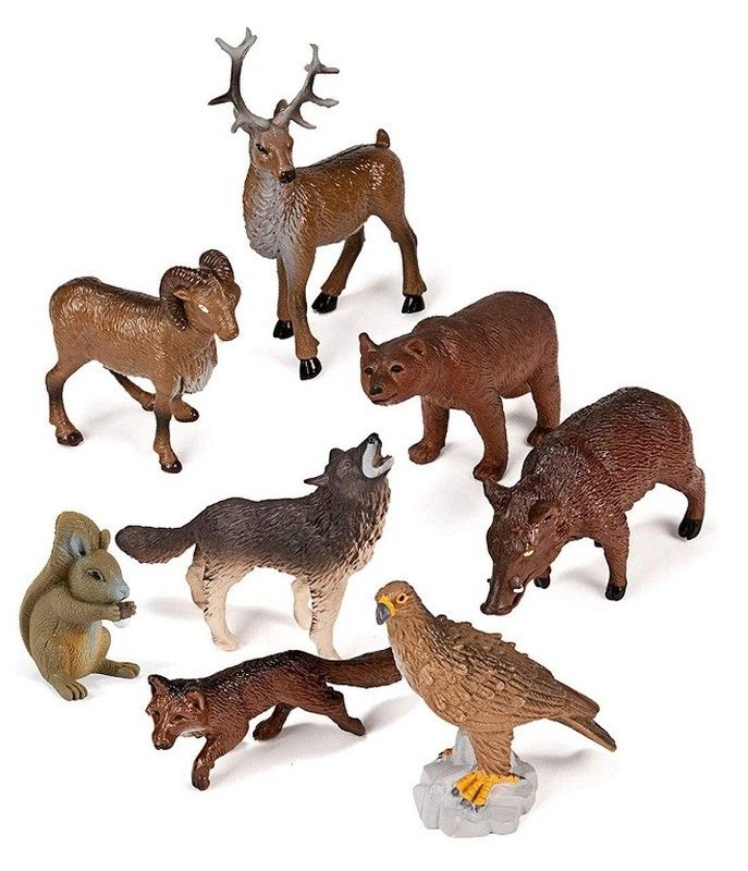 Animales de bosque 8 und.