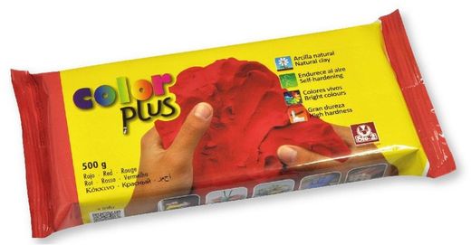 Arcilla COLORPLUS 500gr. Rojo