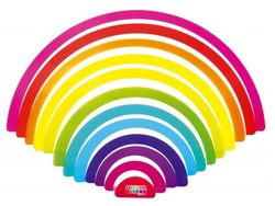 Arcoíris Waldorf para mesa de luz