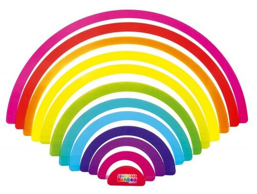 Arcoíris Waldorf para mesa de luz