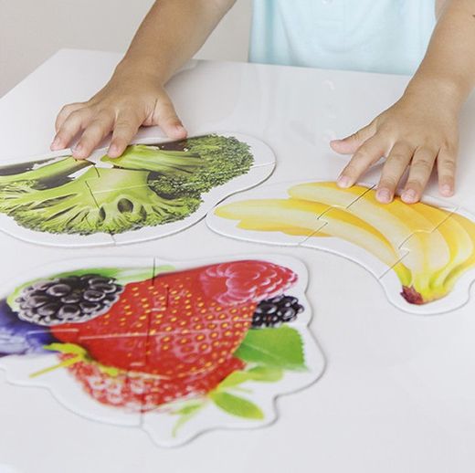 Baby puzzles alimentos sanos