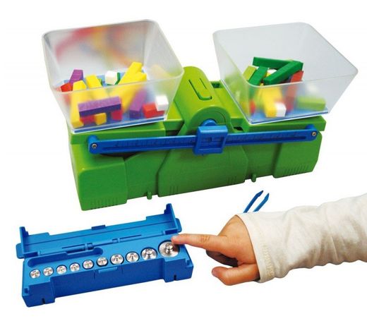 Balança de precisió amb peses llautó